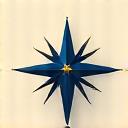 Icon representing excellence with a shining star or badge