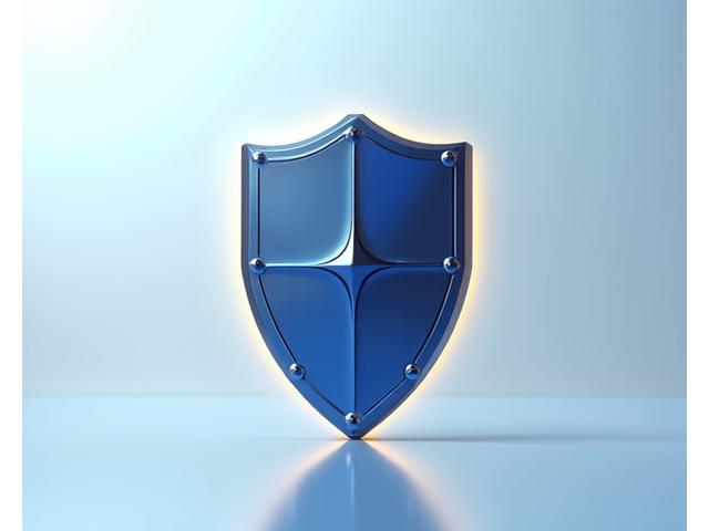 Abstract shield defending against regulatory risks, symbolizing protection