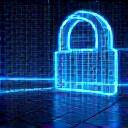 Abstract depiction of digital data encryption, illustrating secure digital communication